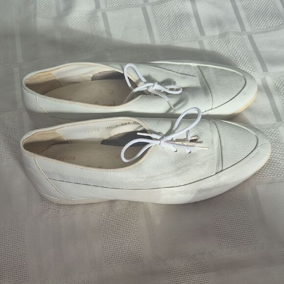 Mario De Gerard White Leather Men's Oxfords - Picture 4 of 16